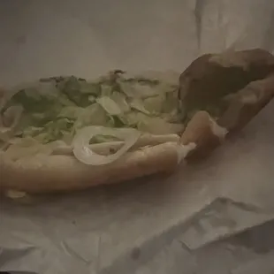 Lousy cheeseburger sub. Didn't even over the roll. Don't go here they stink!