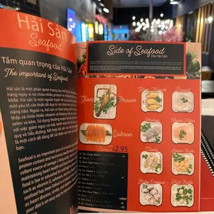 Menu - Sides of Seafood