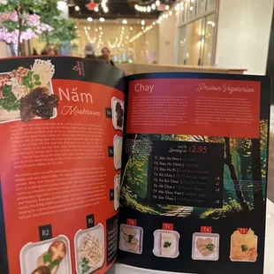 Menu - Mushrooms &amp; Vegetarians