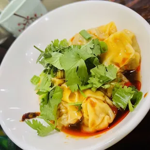 Wontons in Chili Oil