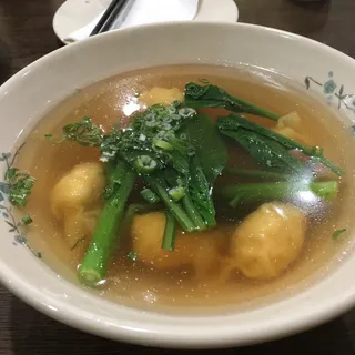 Plain Shrimp Dumpling Soup