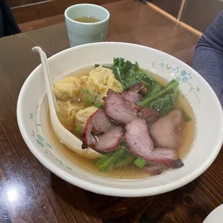 Roasted Pork Wonton Noodle Soup