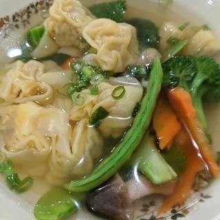 Hong Kong Wonton with Vegetable Soup