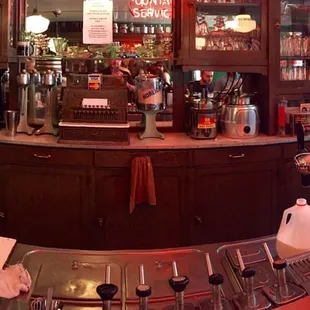 Old fashioned soda fountain.