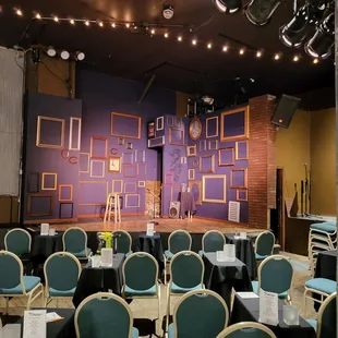 a stage set up for a performance