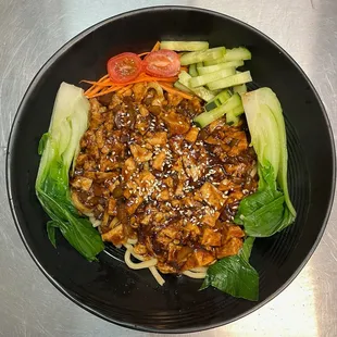 Tofu Zha Jia Mein (noodles)