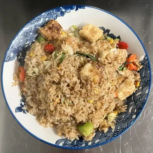 Basil Tofu Fried Rice