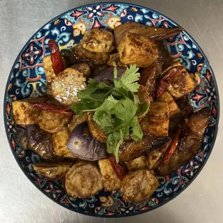 Lemongrass Eggplant, Mushroom Ball & Tofu