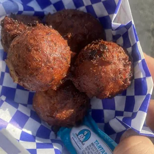 Crab Stuffed Hush Puppies