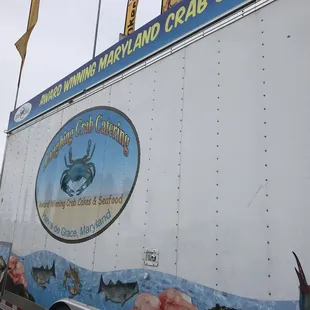 a food truck at a seafood festival