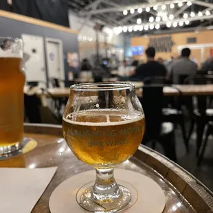 4oz glass is cute! Nice space inside for events or catching up with friends