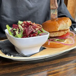 Salmon burger