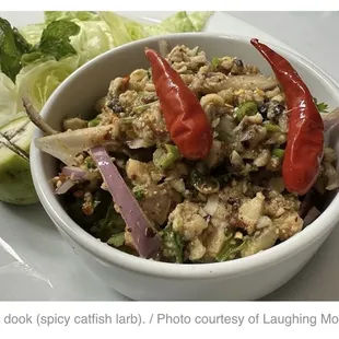 #larbpradook # #larbcatfish # # #fish #isanfood