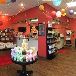 We are ready for summer with a wide variety of gourmet popcorn, cotton candy, and smoothies made to order!