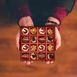 Spread joy this year with a box of our gourmet assortments. #LaumiereGourmet #gourmet #gift #christmas #fruit #nuts #box