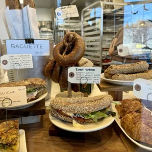 Sandwiches and quiche