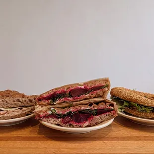 Sandwiches! Meat, vege, vegan options available daily