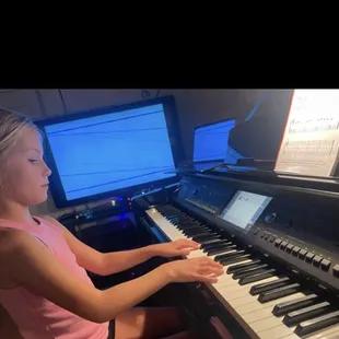 Students love playing with an orchestra that plays along with them!