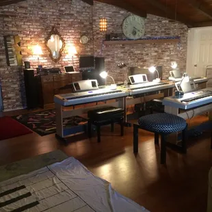 The piano lab at allegro piano school