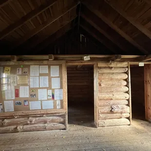 information wall by bedroom and pantry, attic above