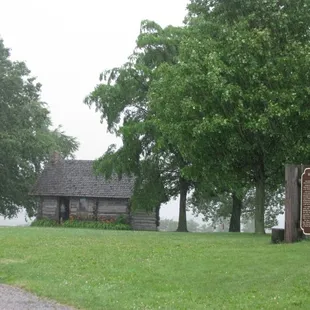 The Little House in the Big Woods, (reproduced) birthplace of beloved author, Laura Ingalls Wilder.