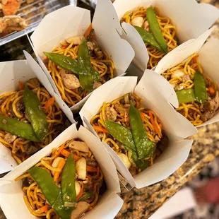 Pancit: Stir fried egg noodles