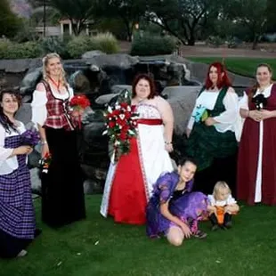 Bride and her girls