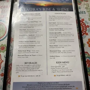 Not too expensive menu items