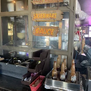 a view of the counter