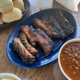 ribs, food, bbq ribs