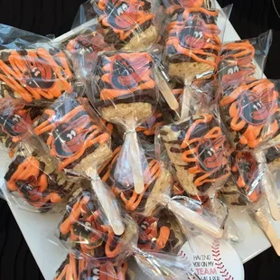 Orioles Rice Krispy Treats were a hit at our party! Kids and adults all loved them!