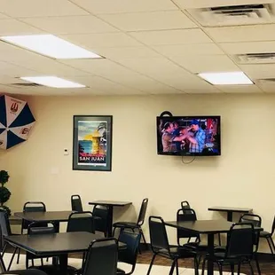 the inside of a restaurant