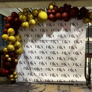 Balloon art beautifully created by Lauree and affixed by customer