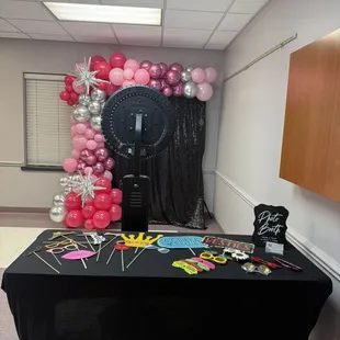 Photo Booth set up for Father Daughter Dance