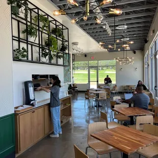 the interior of the restaurant