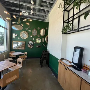 a view of the interior of the restaurant
