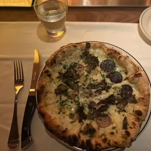 Vegetarian Mushroom Pizza
