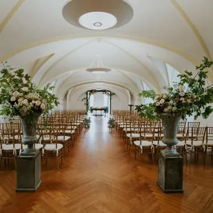 Indoor Chapel fits up to 200 guests.