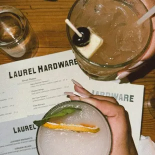 Juice Box Margarita and Lavender Margarita