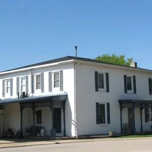 the front of the building