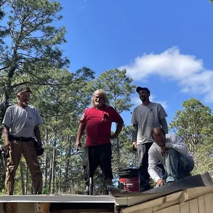 My crew working on a Saturday trying to wrap up