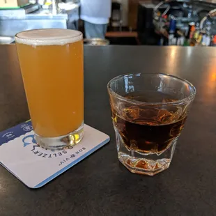 Jager &amp; half beer