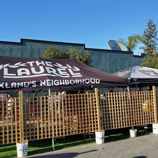 Perfect weather for outdoor seating