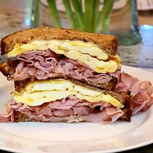 My Hammy sammie on Dave's Bread multigrain, $6.50