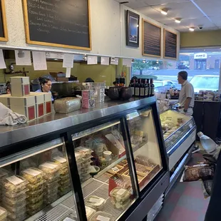 Deli and sandwich area, salads etc