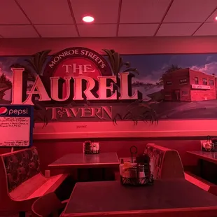 Weird pink lighting