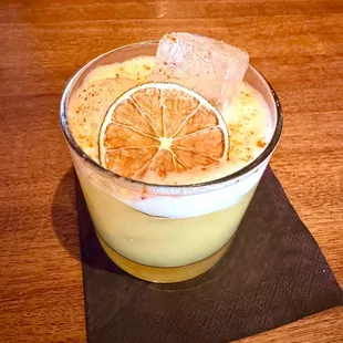 I have no idea the name of this completely balanced, complex mocktail. Show them the pic