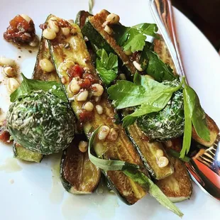 Veggies with cheese balls