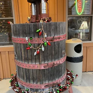 Old fashioned wine press