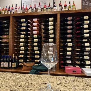 Tasting bar with award-winning wines